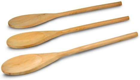 Classic Wooden Kitchen Spoon - Set of 3 (16")...