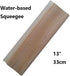 INTBUYING Screen Printing Squeegee Ink Squeegee Wooden Water Scraper 65 Durometer 13nches Long 4 inches Wide with Rubber Blade and Wooden Handle...