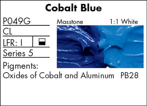 Grumbacher Pre-Tested Oil Paint, 37ml/1.25 Ounce, Cobalt Blue (P049G)...