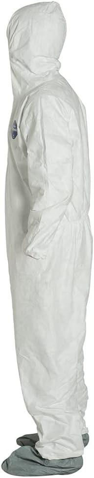 DuPont Industrial & Scientific DuPont TY122S 3XL EACH Disposable Elastic Wrist, Bootie and Hood Tyvek Coverall Suit 1414 White...