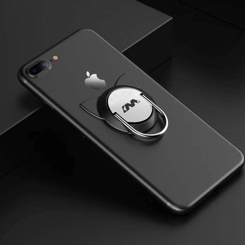 Cat Cell Phone Ring Holder Stand for Magnetic Car Mount,Rotating Phone Finger Ring Holder Grip Pop Kickstand for Smartphones(3 Pack Red Gold Black...