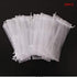 50PCS Drawstring Organza Folding Hand Fan Pouch Party Wedding Favor Bags (White)...