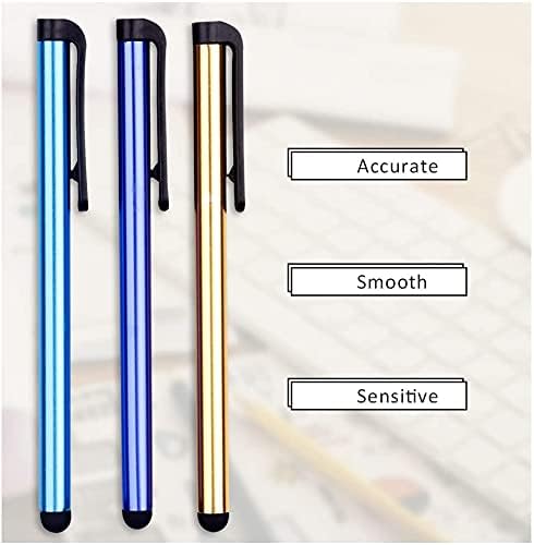 12 Pack Universal Capacitive Stylus Pen Portable Multicolor Touchscreen Stylus Pens Compatible with Apple iPhone 5 /5S/ 5C /6/7/11 Plus iPad Galax...