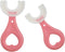 2 Pcs U-Shaped Kids Toothbrush, Premium Soft Manual Training Toothbrush for Kids 2-6 Years Old. (Pink)...