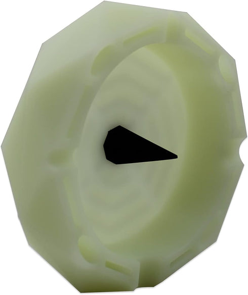 1 Geometric Silicone Ashtray - Glow in the Dark - Unbreakable Multipurpose Storage Ash Tray - w/Glass Friendly Tapping Center...