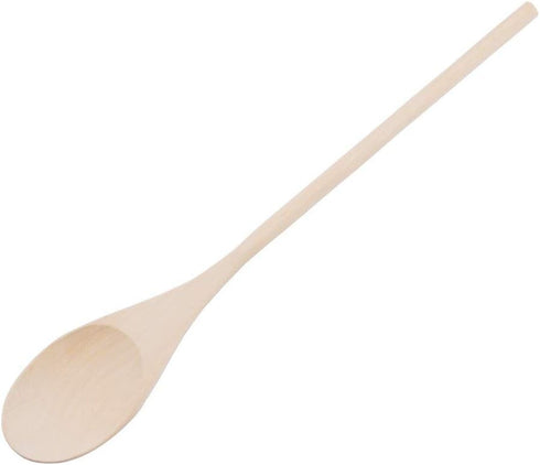 18-Inch Long Handle Wooden Cooking Mixing Spoon, Birch Wood Set of 2...