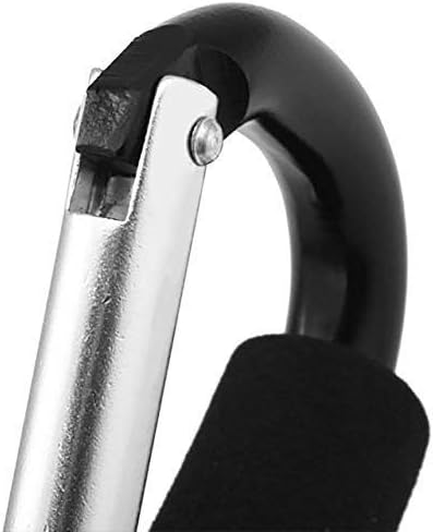 2 PCS Strong Stroller Hooks for Bags, Car Headrest Hook, Grocery Bag Hooks Large Carabiner Heavy-Duty Clip Hook for Groceries, Dog Leashes, Purses...