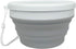 CARTINTS Silicone Collapsible Food Storage Containers with Lids Collapsible Containers Ideal for Travel and Camping, Hiking,32oz/950ml (Grey)...