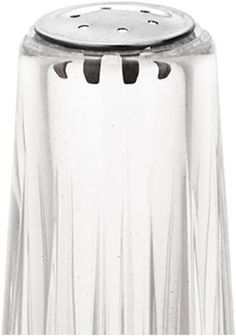 YBM Home Salt and Pepper Shakers Acrylic with Stainless Steel Lid, 1.5oz Clear Spice Herb Dispenser for Dining Table and Farmhouse Decoration, 123...