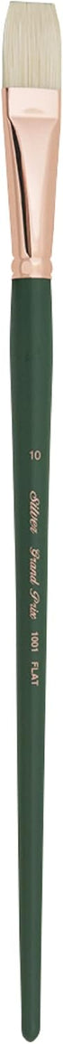 Silver Brush Limited 1001 Grand Prix Flat Brush for Oil Paintings, Size 10, Long Handle...