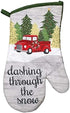 Vintage Truck/Christmas 5 Piece Bundle Package Oven Mitt (1) Kitchen Towels (2) Pot Holders (2)...