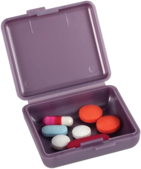 EZY DOSE Daily Travel Pocket Pharmacy Pill Organizer, Vitamin Organizer, Medicine Container, Portable Pill Box, Colors May Vary, 2-Pack, BPA Free...
