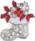 Snap Jewelry Necklace Charms with 6pcs Christmas Tree Shape Snap Button Pendant for Women 18mm Button Jewelry...
