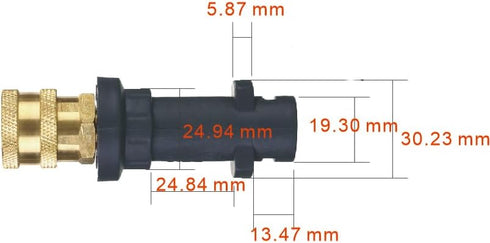 M MINGLE Pressure Washer Gun Adapter, to 1/4'' Quick Connect Fitting, Only Compatible Karcher K2, K3, K4, K5, K6, K7...