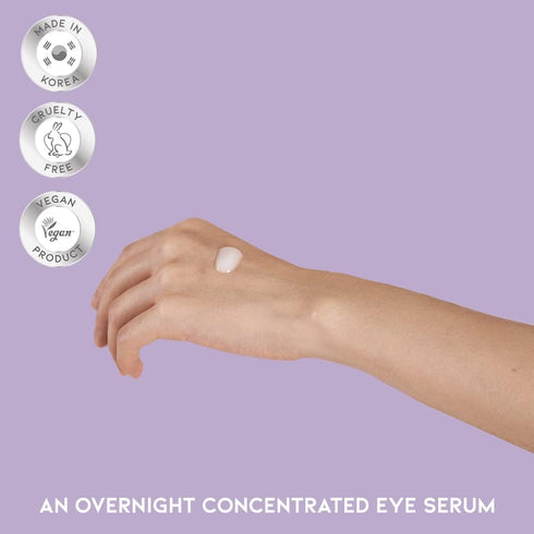 Eye cream for dark circles puffiness and bags anti aging wrinkles korean cream peptide, vitamin c, collagen, vegan under eye treatment 25g...
