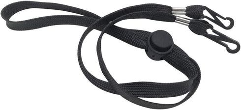 10 Pcs Adjustable Windproof Ropes Hat Removable Chin Cords Flexible Cap Strap Clips Anti Lost Hat Strap Holder Black...