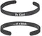 Pingyongchang Stainless Steel Be Kind...of A Bitch Bracelets Punk Engraved Inspirational Cuff Bracelet Jewelry Gifts for Women...