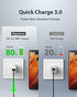 ?18W USB Charger 2-Pack??QC 3.0? Gigastone 18W 3A USB Charger Block Type-A Wall Charger, Qualcomm Certified QC3.0, Compatible with iPhone iPad, LG...