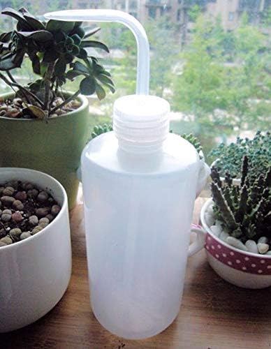 2Pcs 150ml 5oz Safety Wash Bottle with Bent Tip Narrow Mouth Plastic Squeeze Watering Containers Label Tattoo Wash Bottle...