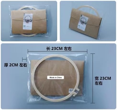 Embroidery Starter Kits with Sweet Home Pattern and Instructions, Plastic Embroidery Hoops,Threader,Color Threads and Needles,Embroidery Kit for B...