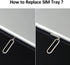 Silver Sim Card Tray Holder Compatible with iPhone X Sim Card Tray Slot Replacement...