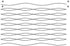Modern Waves - Edge to Edge Nylon Mesh Stencil, Continuous Line Template for Free Motion Quilting, Domestic Machine Quilting, Hand Quilting, Long-...