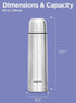 Milton Thermosteel Flip Lid 750, Double Walled Vacuum Insulated Thermos 750 ml | 25 oz | 24 Hours Hot and Cold Water Bottle with Cover, Stainless ...