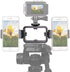 Tripod Mount Adapter Kit for 3 Devices. Works with Smartphones, iPhone, Android, GoPros, DSLR Cameras, Mic, LED, Ring Lights. Perfect for Vlogging...
