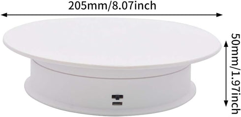 Motorized Rotating Display Stand 360 Degree Automatic Revolving Platform Electric Rotating Turntable Display Stand Rotating Display Turntable for ...