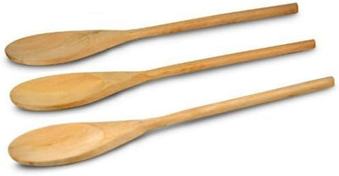 Classic Wooden Kitchen Spoon - Set of 3 (14")...