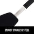 Gorilla Grip Nonstick Heat Resistant BPA-Free Silicone Spatula, Non Scratch Flexible Head for Pans, Slip Resistant Soft Rubber Handle, Stainless S...