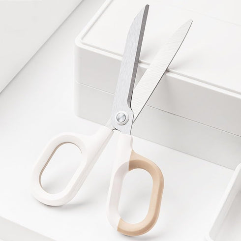 Multipurpose Office Craft Scissors for DIY Art and Craft,Comfort-Grip Handles, Sturdy Sharp Scissors (White)...