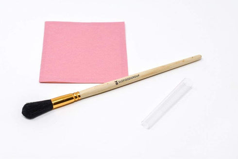 Slofoodgroup Gilding Brush, Gold Duster Brush Round Oval (Size 2)...