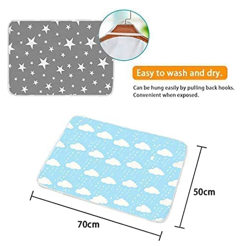 Waterproof Baby Diaper Changing Pad Multi Function Diaper Change Mat for Girls Boys Newborn - 100% Leak Proof Sanitary Mats for Home and Outdoor, ...