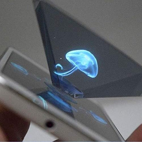 Arinda 3D Hologram Pyramid Display Projector Video Stand Portable for Smart Mobile Phone...