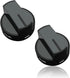 Reyhoar (2 Pack) W10339442 Gas Range Knob Black Replacement Part Fit for Whirlpool Range/Stove/Oven - Replaces WPW10339442 PS3507188