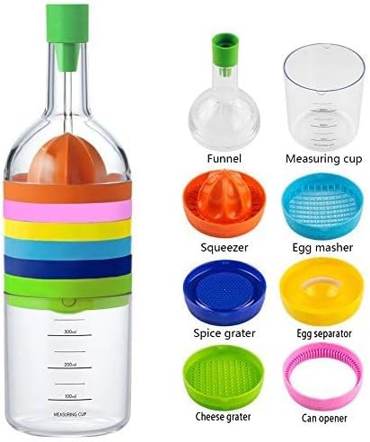 8 in 1 Kitchen Tool Set All in 1 Multipurpose Kitchen Gadget Kitchen Tool Bottle...