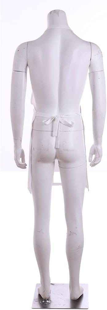WOSHOW White Apron - Printed Japanese Anime Gokushufudo Cartoon Cooking Apron Cosplay Costume...