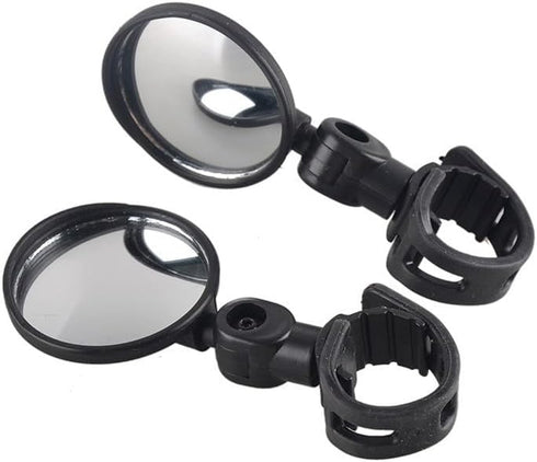2pcs Bicycle Rearview Mirrors,HD Rear View Wide Angle Convex Mirror,360?Rotatable Bicycle Mirrors,Universal Silicone Rearview Mirror for Bicycles....