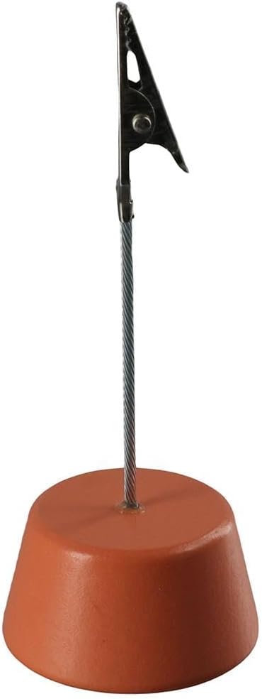 6PCS Wood Base Metal Clips Card Note Holder, Memo Clips Photo Picture Stand Holder, Wedding Table Number Holder, Stands Office Desk Organizer...