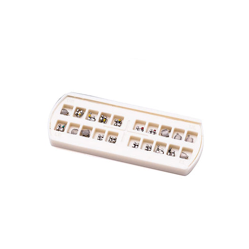 Dental Orthodontic Metal Brackets Braces Mini Roth/MBT (MBT 022 345 Hooks)...