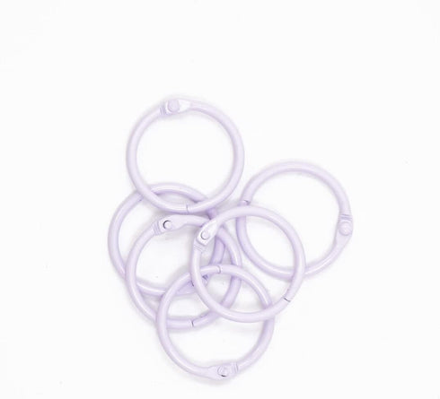 Craftelier - Set of 6 Metal Binding Rings for Scrapbooking, Card Making and other Craft Projects | Rings for Photo Albums, Notebooks or Diaries | ...