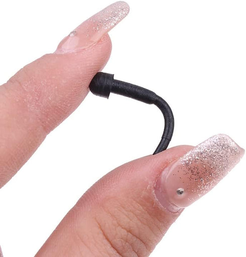 10 Pack Hair Scissor Rubber Silencer Replacement Bumper Barber Shears Stopper Hair Cutting Clipping Cutter OD 3MM Black Muffler Stick Buffer Bumpe...