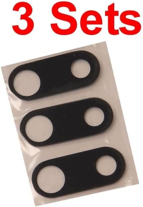Replacement Rear Back Camera Lens Glass Cover with Adhesive For Apple iPhone 7 Plus/iPhone 8 Plus (Pack of 3)...