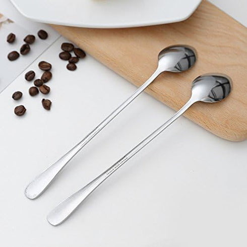 20 Piece Long Handle Iced Tea Spoon, Stainless Steel Coffee Mixing Spoons - Long Cream Dessert Spoons...