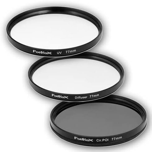 Fotodiox Filter Kit, UV, Circular Polarizer, Soft Diffuser, 77mm for Canon, Nikon, Sony, Olympus, Pentax, Panasonic Camera Lenses....