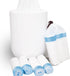 Small Trash Bag, 1.5 Gallon Garbage Bags for Bathroom 75 pcs, 1 Gallon Trash Can liners with Drawstring, Blue Rope Basket Liners, Mini Garbage Bag...