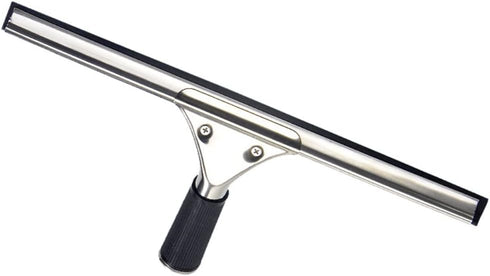 45cm 18in Grip Glass Squeegee for Window Cleaning,Stainless Steel All Purpose Squeegee with Non-Slip Handle for Shower Doors Window Car Mirror Gla...