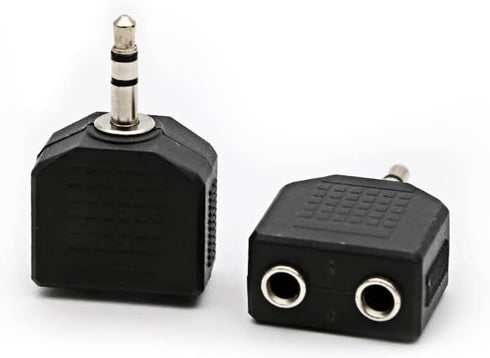3.5mm Headphone Y Splitter, Gold Plated 3.5mm 1/8 inch Male to Dual Female Stereo Jack Adapter Converter,3-Pack......
