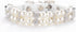 Dog Cat Pearl Collars with Crystal Rhinestone PU Leather Collars Necklace Adjustable CollarDog Chain Cat White Pearl Pet Collar (Medium, White)...